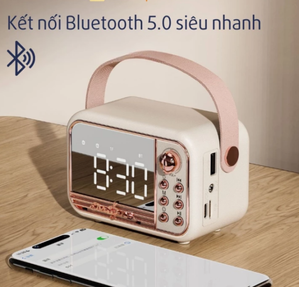 Loa Bluetooth Đồng Hồ Báo Thức Windoo WD47